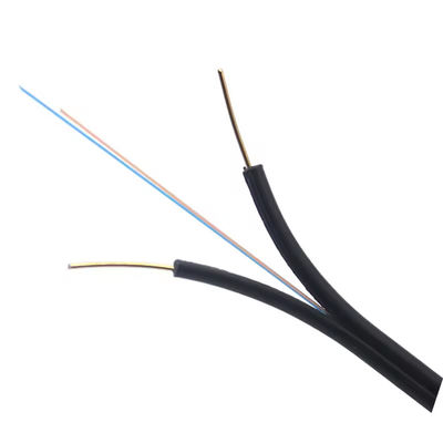 FTTH Cables de fibra óptica de caída interior 1 2 4 núcleo G652D LSZH GJXFH cable de fibra óptica de flexión insensible