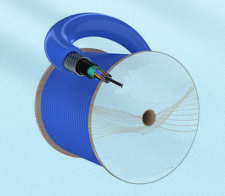 Fabrica LSZH MGTSV33 Acero alambre blindado minería Cables de fibra óptica retardante de llama G652D Cables ópticos azules para minas