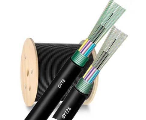 Cables blindados de fibra óptica para exteriores GYTZS chaqueta resistente a las llamas LSZH