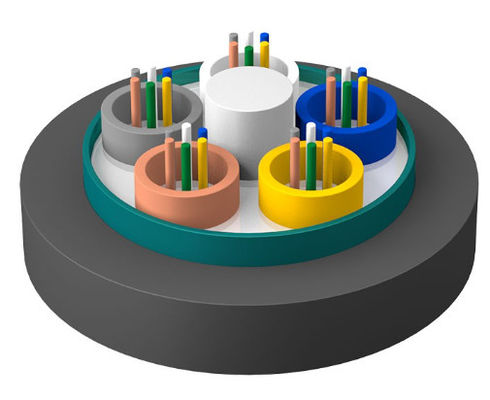 Cables blindados de fibra óptica para exteriores GYTZS chaqueta resistente a las llamas LSZH
