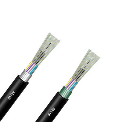Cables blindados de fibra óptica para exteriores GYTZS chaqueta resistente a las llamas LSZH