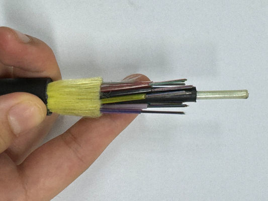 12 24 32 48 72 96 144 Cable de fibra óptica para exteriores de núcleo ADSS Cable de envergadura 150 100 200M