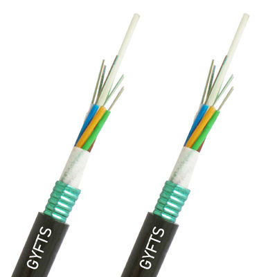 Cables de fibra óptica GYFTS 4 km/tambor G652d Fabricante Proveedor 24 núcleos de un solo modo