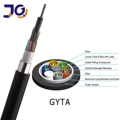 2 a 288 núcleos GYTA GYTS cable de fibra óptica de modo único para exteriores