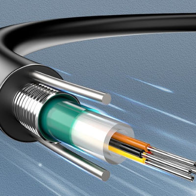 2 4 6 8 16 24 Cable de fibra óptica blindado de núcleo de cable de comunicación de modo único Gyxtw Gyxtw53 Uni Tube