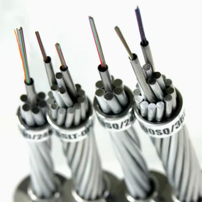 24 36 48 72 Cable de tierra óptico OPGW de núcleo Cable de fibra óptica compuesta