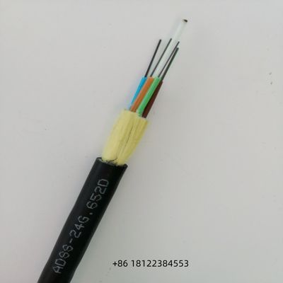 12 24 48 núcleo de fibra ADSS G652D Cables ópticos aéreos autoportantes