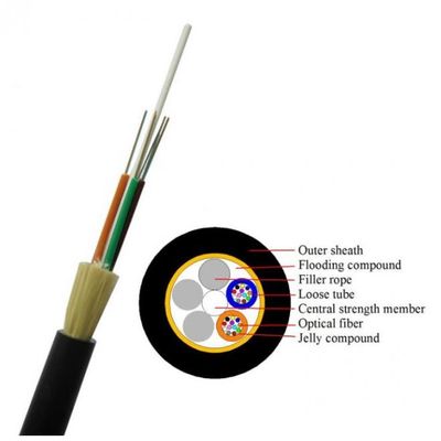 12 24 48 núcleo de fibra ADSS G652D Cables ópticos aéreos autoportantes