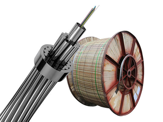 Cable de fibra óptica OPGW de 24 48 núcleos para sistema de transmisión de energía