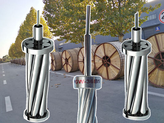 Cables de tierra de fibra óptica OPGW 4 48 núcleo de un solo modo