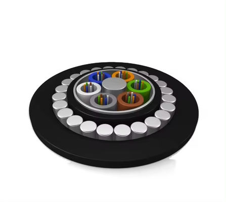 Cables de fibra de exterior bajo el agua GYTA33 Cables de fibra óptica de alambre blindado 12 24 48 96 144 Core Direct Buried Fibra óptica