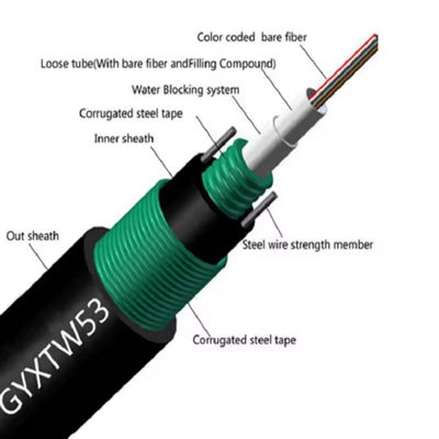 Cable de fibra óptica GYXTW53 SM G.657A1 G652D Cable blindado de fibra óptica Precio
