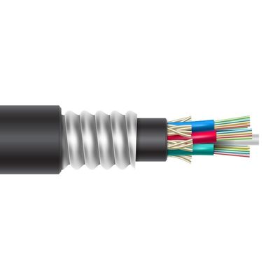 GYTA53 Cable blindado de fibra óptica 2-144 núcleos para instalación subterránea