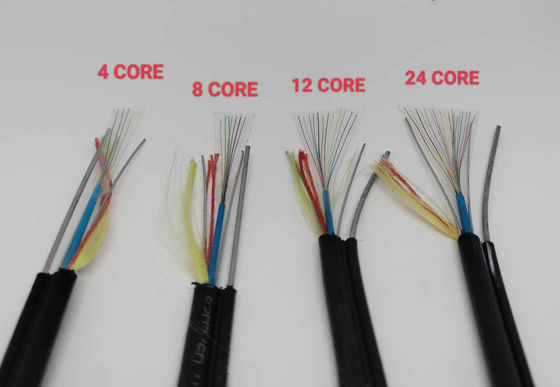 1.6mm Cables de fibra óptica de acero de resistencia del miembro FTTH Mini Figura 8