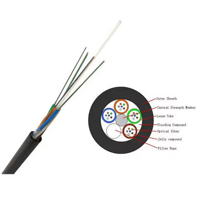 Venta caliente de 48 núcleos SM GYFTY Cables ópticos de fibra no blindados para conductos y subterráneos