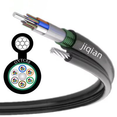 48 núcleo GYTC8S de soporte aéreo autoportante Figura 8 Cables de fibra óptica