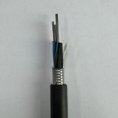 2-144 Cable de fibra óptica blindada de núcleo GYTA Tubo suelto enllazado para conducto aéreo