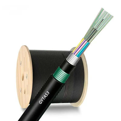 Precio de fábrica Muestra gratuita GYTA53 cable óptico de doble envoltura de 48 núcleos de enterramiento directo precio del cable de fibra óptica