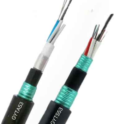 Cables de fibra óptica subterráneos de alta calidad de 96 núcleos de enterramiento directo GYTA53 de modo único