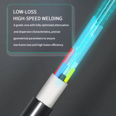 Precio al por mayor GYFTY 12 núcleos de modo único para cables aéreos de fibra óptica al aire libre precio por metro