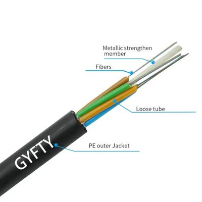 GYFTY 48 Cable óptico de fibra no blindado de núcleo para conductos y subterráneos 1KM