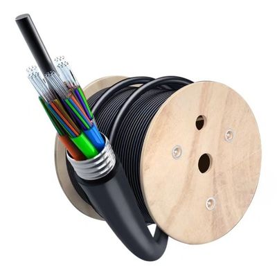 Venta caliente GYTA 24 núcleos Tubo suelto en cadena para instalación antihumedad de conductos aéreos Cable de fibra óptica