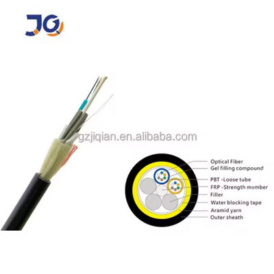 Cable ADSS de 12 Fibras Ópticas 12 Adss Precio por Km Cable de fibra óptica auto-apoyo con embalaje de tambor de rollo