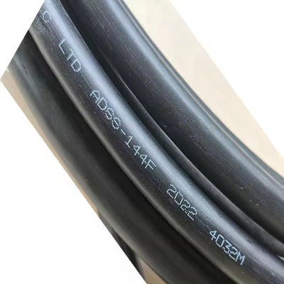 ADSS aéreo G652D G657A1 G657A2 144 Cables de fibra óptica de modo único para exteriores con hilo de aramida de 100m 200m de largo