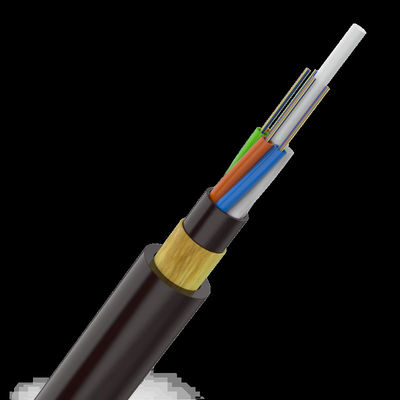 ADSS aéreo G652D G657A1 G657A2 144 Cables de fibra óptica de modo único para exteriores con hilo de aramida de 100m 200m de largo