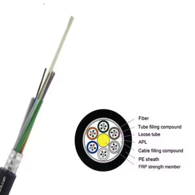 48 60 72 96 núcleo de modo único Cable blindado de fibra óptica GYFTA con núcleo reforzado para uso en equipos de red FTTH