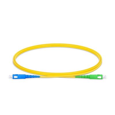 Cordón de parche de fibra óptica 3.0mm LSZH SC/APC un SC/UPC 1m 2m 3m Cordón de parche
