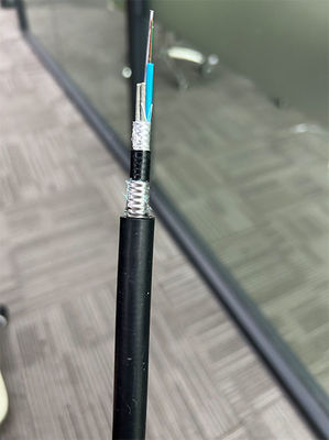 Modo único G652D 24 48 Núcleo óptico de enterramiento directo Cables de fibra óptica GYTA53