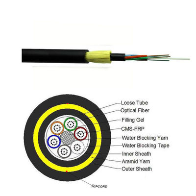Cable de fibra óptica de doble envase de calidad ADSS de 400 m de largo 24 48 72 96 144 288 núcleo