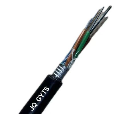 Cables de fibra óptica blindados para exteriores de un solo modo GYTS G652D de 48 núcleos