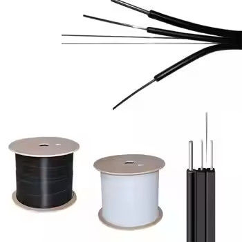 G657a1 G657a2 LSZH chaqueta FTTH cable de caída interior al aire libre cable de fibra óptica