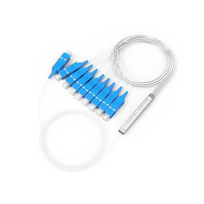 FTTH mini tubo de acero desnudo splitter PLC 1x2 1x4 1x8 1x16 splitter de fibra óptica