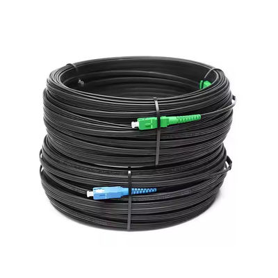 Latiguillo de fibra óptica FTTH para interiores/exteriores, cable de bajada, conectores SC/LC/ST-UPC/APC