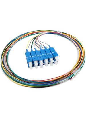 12 núcleos SC UPC Fibra óptica Pigtail 0,9 mm Cable multimodo FTTH FTTB