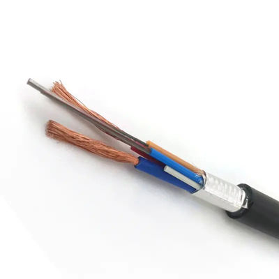 Cable de fibra óptica OPLC híbrido de 4 núcleos con cables de cobre