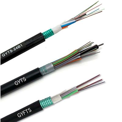 Un solo modo Muitimodo OM1 OM2 OM3 conducto aéreo exterior Subterráneo GYTS GYFTS Cables de fibra óptica