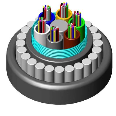 Submarino directo enterrado bajo el agua GYTA33 GYTS33 alambre de acero cable blindado de fibra óptica