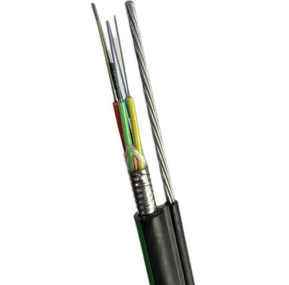 12 24 48 núcleos de antena aérea exterior GYTC8S GYTC8Y figura 8 cable de fibra óptica
