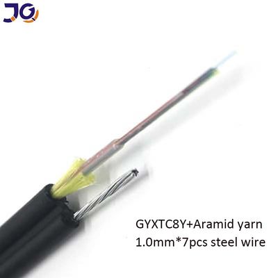 4 núcleo 6 núcleo 12 núcleo de fibra óptica cable con alambre de acero Mini Figura 8 cable Gyxtc8y Gyxtc8a