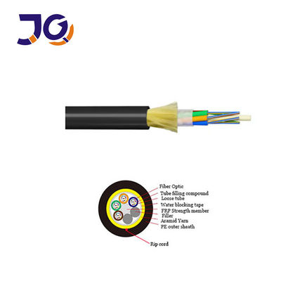 ADSS Todo el cable de fibra óptica dieléctrico de soporte automático de 48 núcleos de 120m