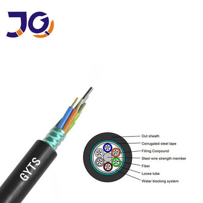 Cables de fibra óptica para exteriores GYTS blindado SM G652D 96 144 288 núcleo