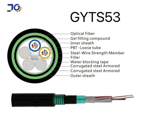 2 4 6 96 144 CUERDOS CABLE de fibra óptica blindado GYTA GYTS GYTS53 GYXTW CABLE de fibra óptica