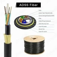 Cable de fibra óptica de doble chaqueta ADSS para exteriores auto-sustentado 48 núcleos