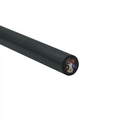 Cable RVVP LSZH Híbrido de Fibra PVC para Exteriores con 2/3/4/5/6 Núcleos Cat6 FTP Cable de Señal de Control de Cobre Puro con Blindaje en Espiral