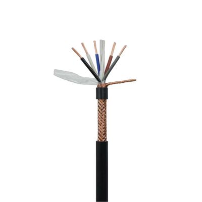 Cable RVVP LSZH Híbrido de Fibra PVC para Exteriores con 2/3/4/5/6 Núcleos Cat6 FTP Cable de Señal de Control de Cobre Puro con Blindaje en Espiral