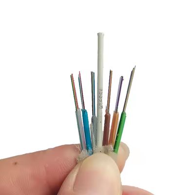 GCYFTY/GCYFY Cable de fibra óptica micro soplado por aire Simplex Micro Ducto 4 6 8 12 24 48 96 núcleos Exterior No metálico Capa trenzada
